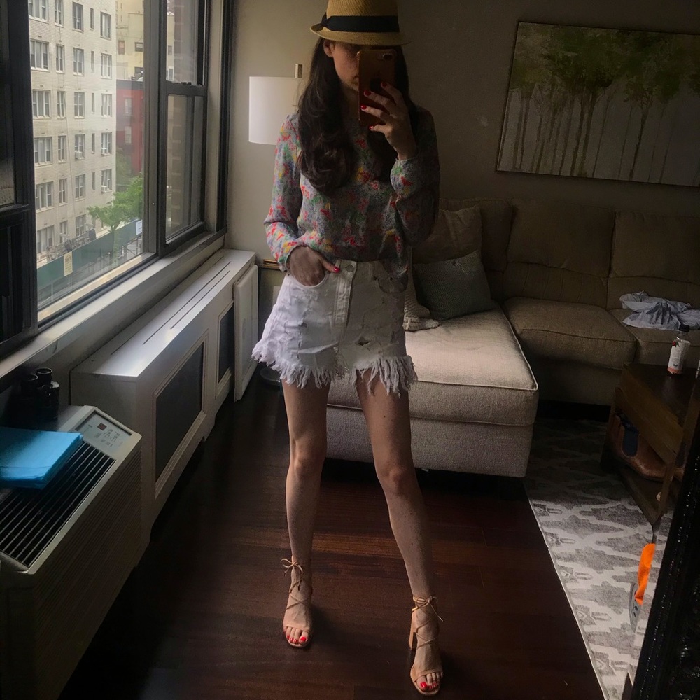 Long sleeve floral top